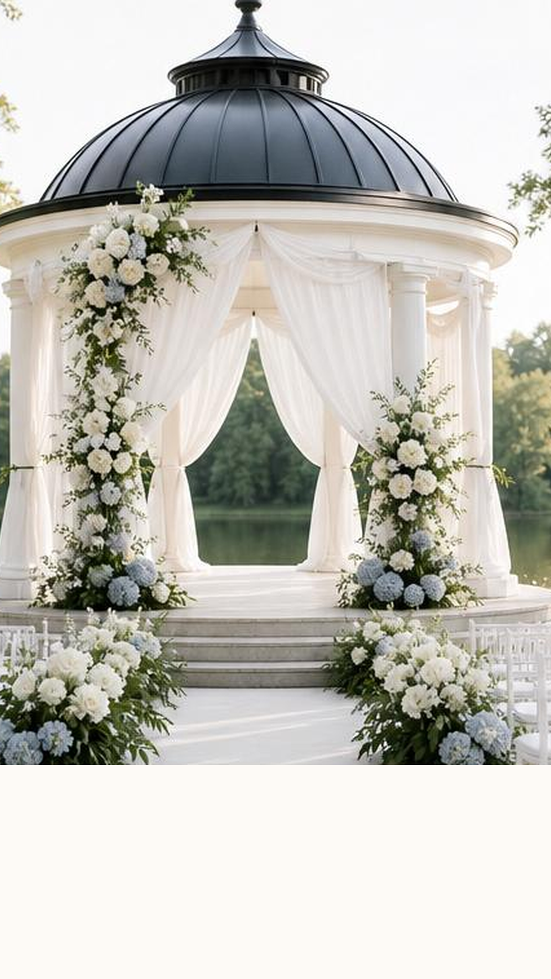 Wedding venue after AI styling